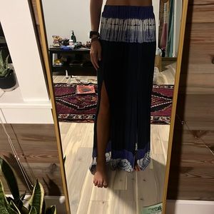 mamie and ruth tie dye maxi skirt